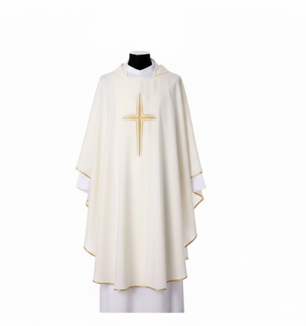 Chasuble White - Italian