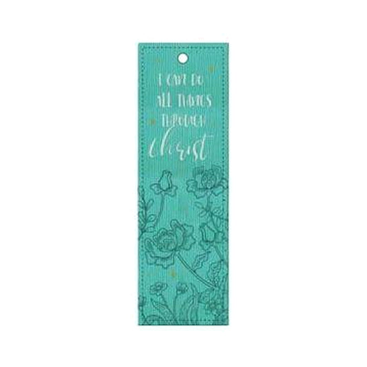 Bookmark Lux/Lth Teal - I Can Do All Things