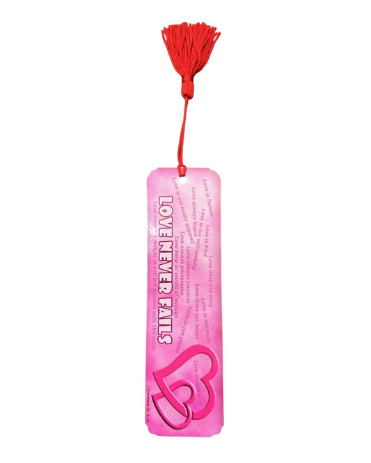 Love never fails - Bookmarks with Tassel