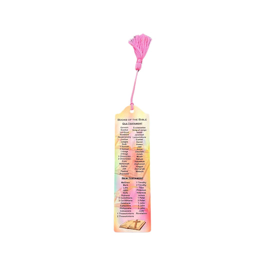 Books of Bible - Pink - Bookmarks with Tassel
