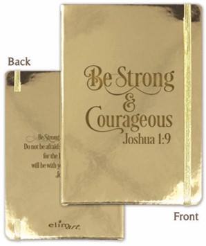 Journal Be Strong And Courageous (Gold Foil)