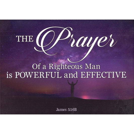 **Plaque Wood - The Prayers of a Righteous Man (A4)