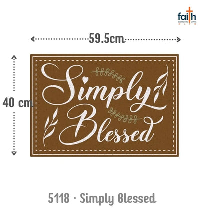 Floor Mat - Simply Blessed