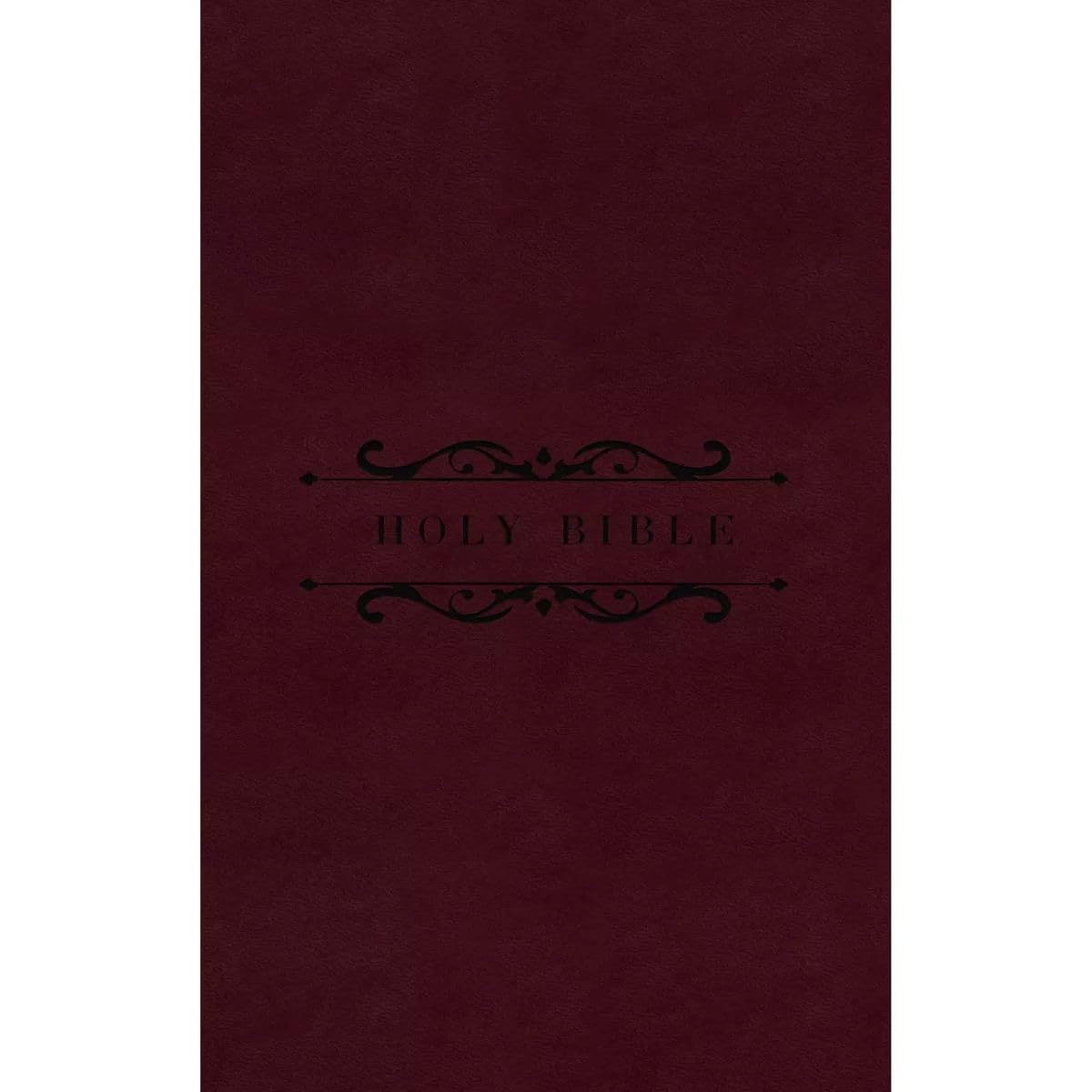 NKJV, Personal Size Bible, Giant Print, Leathersoft, Burgundy, Red Letter, Comfort Print Imitation Leather