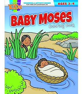 Baby Moses Colouring Book Age 2-4