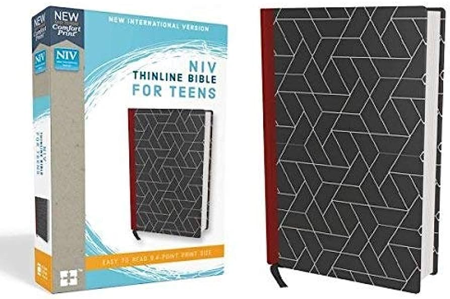 NIV  Bible Teens Thinline Comfort Print Black (H/B)