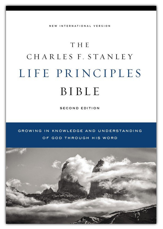 NIV  Bible Charles Stanley Life Principles 2Nd Ed (H/B)