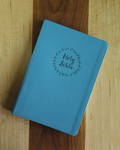 NIV  Bible Value Thinline L/P Blue Im/Lth Comfort Print