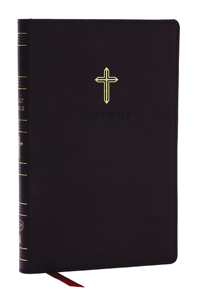 KJV Holy Bible: Ultra Thinline, Black Leathersoft, Red Letter, Comfort Print