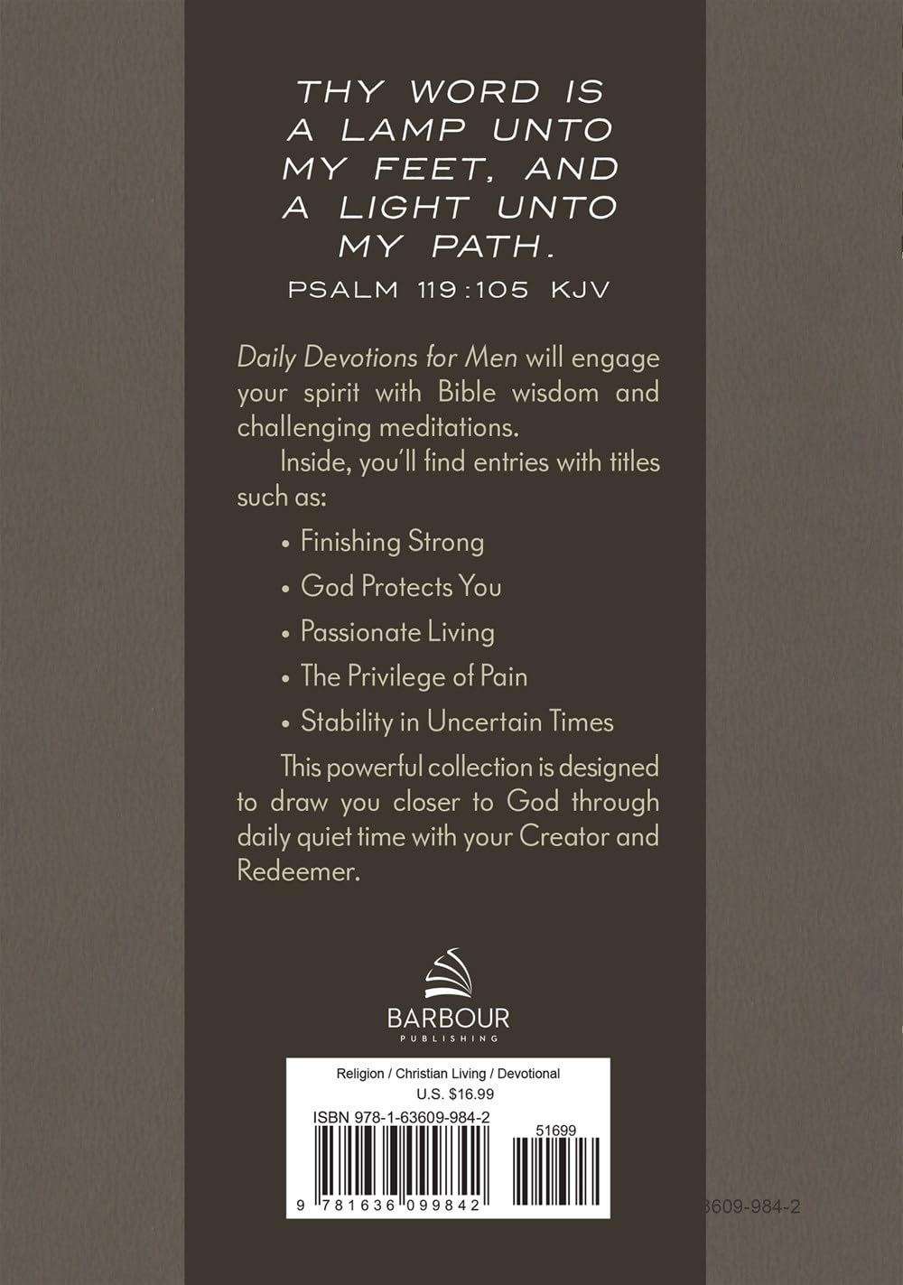 Daily Devotions for Men: 365 Inspiring Readings