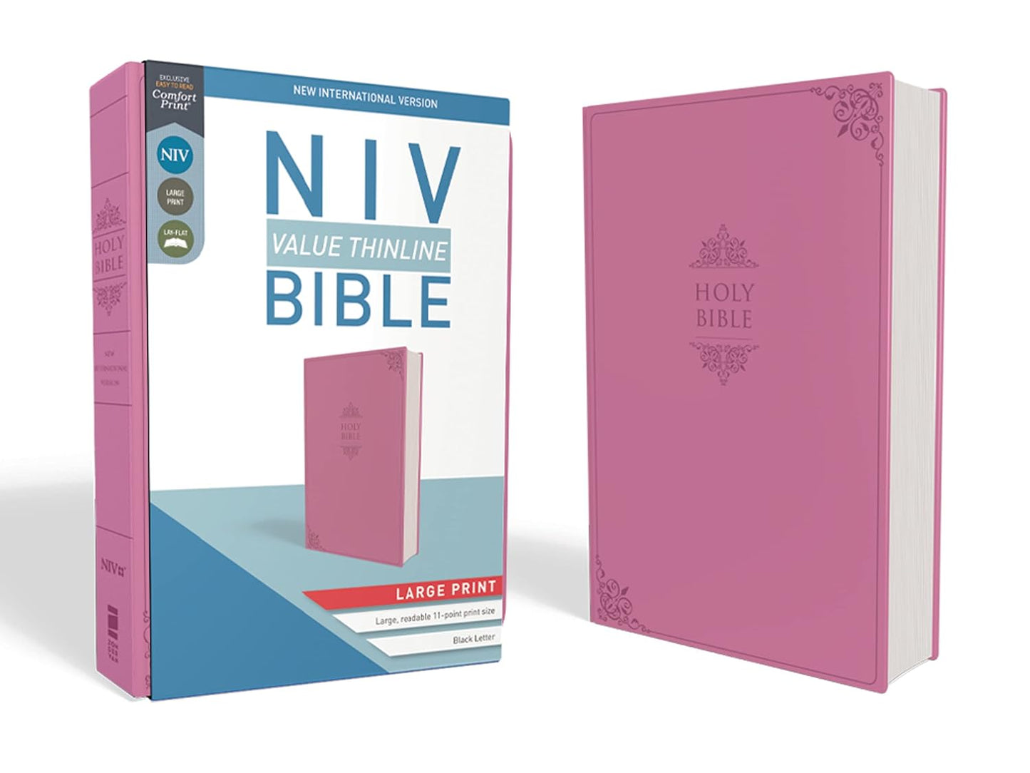 NIV Value Thinline Bible Large Print Pink I/L