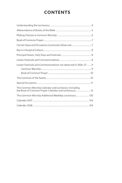 Common Worship Lectionary 2027 by SPCK