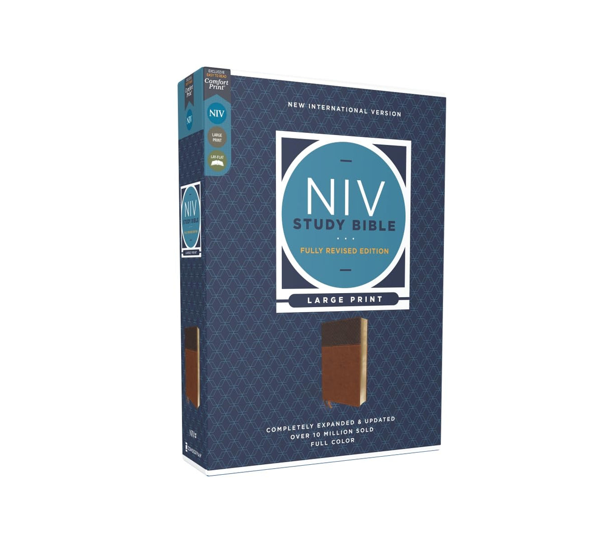 NIV Study Bible, Fully Revised Edition, L/P, Comfort Print, Brown