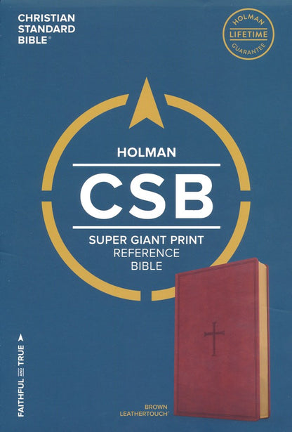 CSB  Bible Super G/P Brown Lth/Touch
