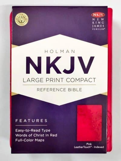 NKJV Compact Bible Ref Pink (L/P)