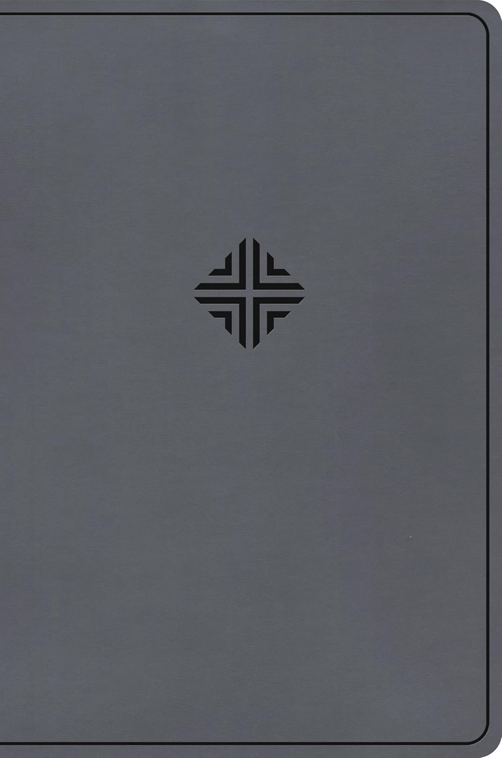 CSB Large Print Thinline Bible, Value Edition, Charcoal LeatherTouch, Red Letter