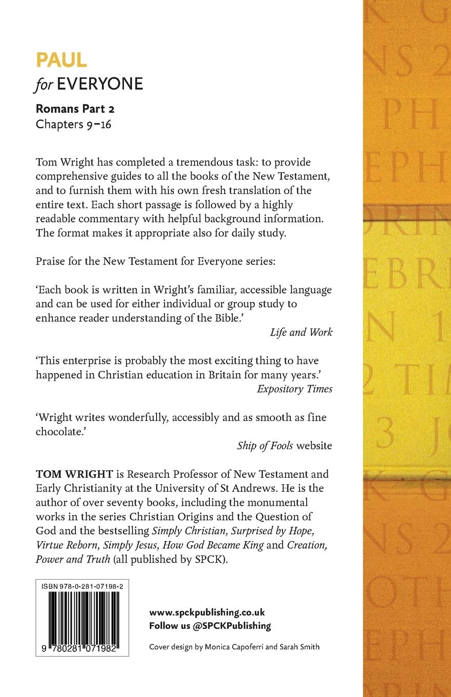 Paul For Everyone Romans Part 2 - Tom Wright