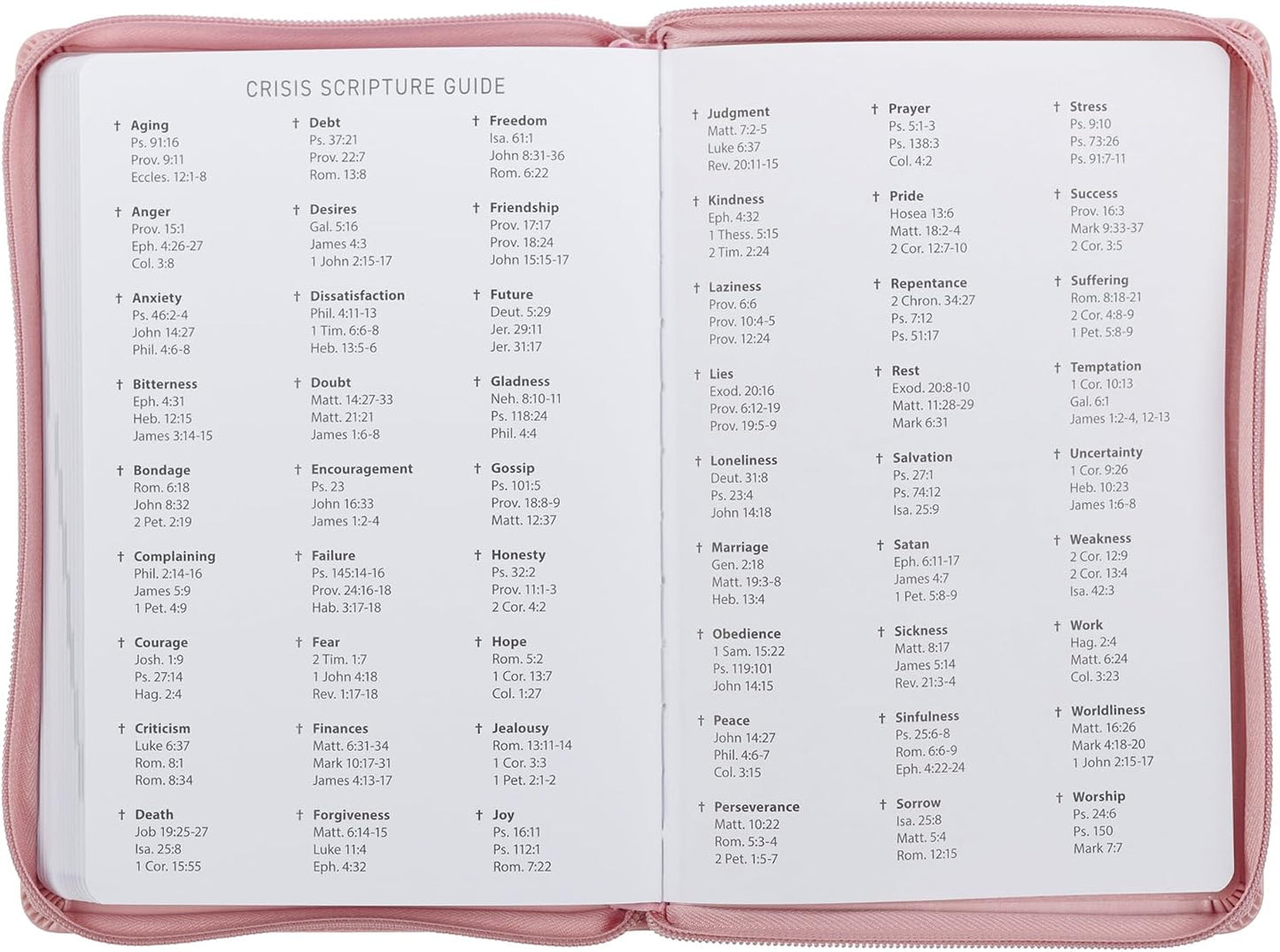2027 Walk by Faith Pink Executive Planner with Zipper 2 ...