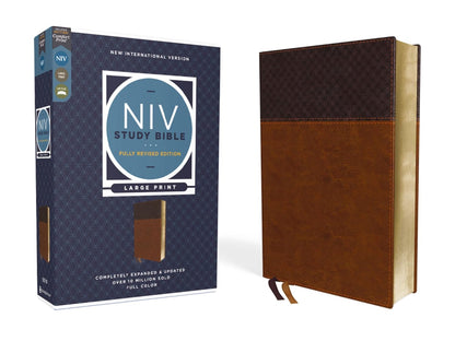 NIV Study Bible, Fully Revised Edition, L/P, Comfort Print, Brown