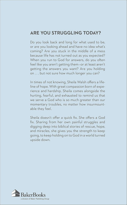 Holding on when you want to let go by Sheila Walsh