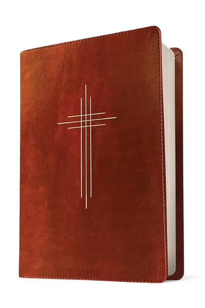The Message Deluxe Gift Bible (Leather-Look, Dark Brown Gold Cross): The Bible i