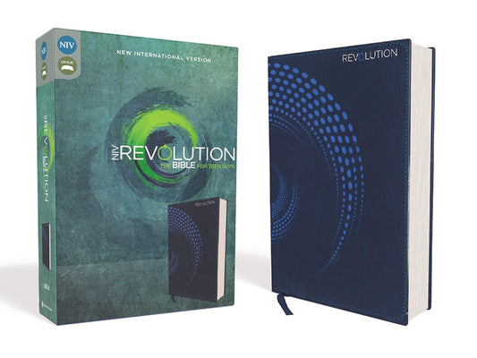 NIV  Revolution Bible Teen Guys Blue Im/Lth