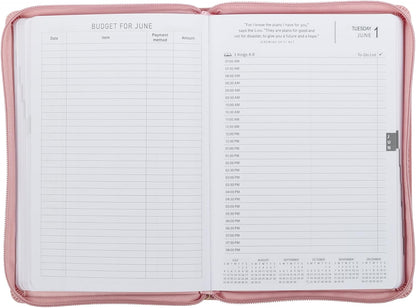 2027 Walk by Faith Pink Executive Planner with Zipper 2 ...