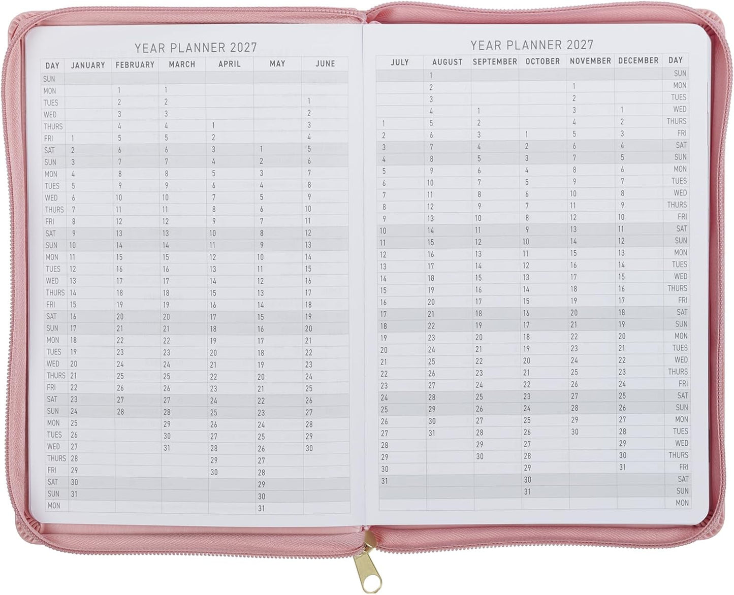 2027 Walk by Faith Pink Executive Planner with Zipper 2 ...