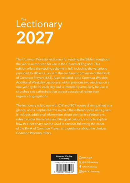 Common Worship Lectionary 2027 by SPCK