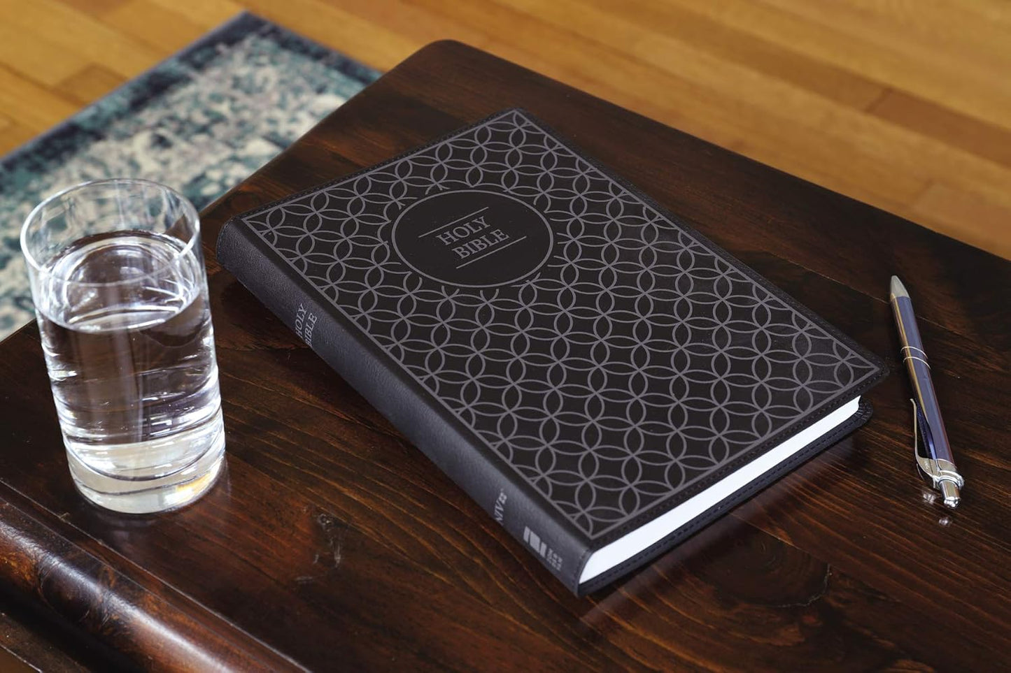 NIV  Bible Value Thinline L/P Char/Blk Im/Lth Comfort Print