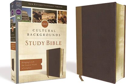 NRSV Bible Study Cultural Backgrounds (Im/Lth) Tan/Brown