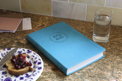 NIV  Bible Value Thinline L/P Blue Im/Lth Comfort Print