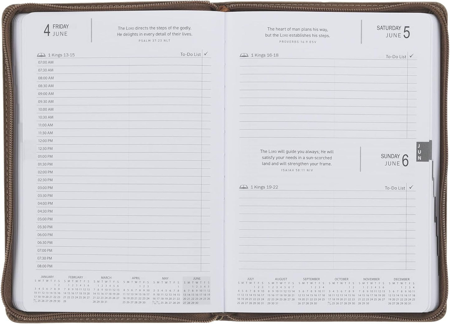 2027 I Can Do All This Brown Executive Planner w Zipper