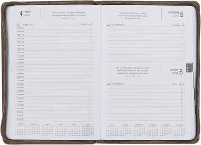 2027 I Can Do All This Brown Executive Planner w Zipper