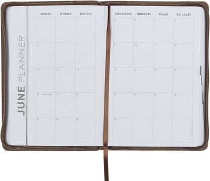 2027 I Can Do All This Brown Executive Planner w Zipper