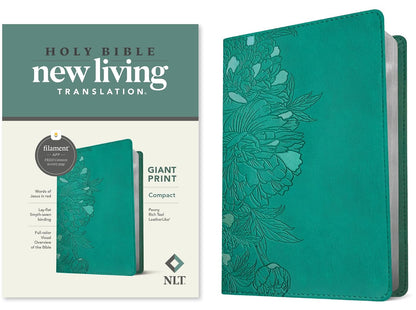 NLT Compact Giant Print Bible Filament Enabled Teal