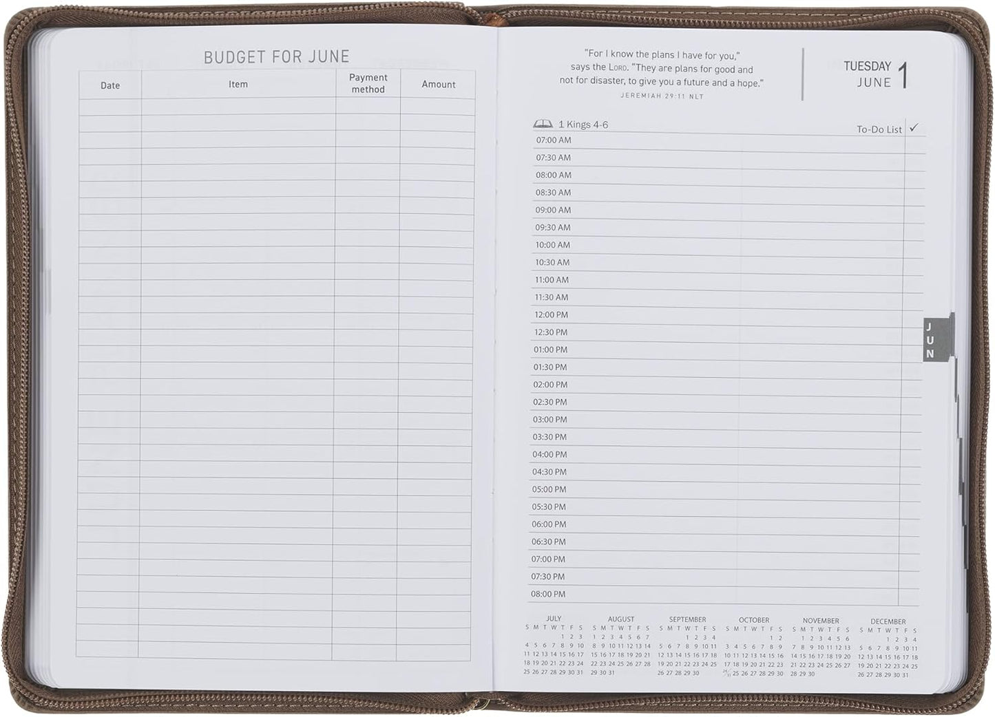 2027 I Can Do All This Brown Executive Planner w Zipper
