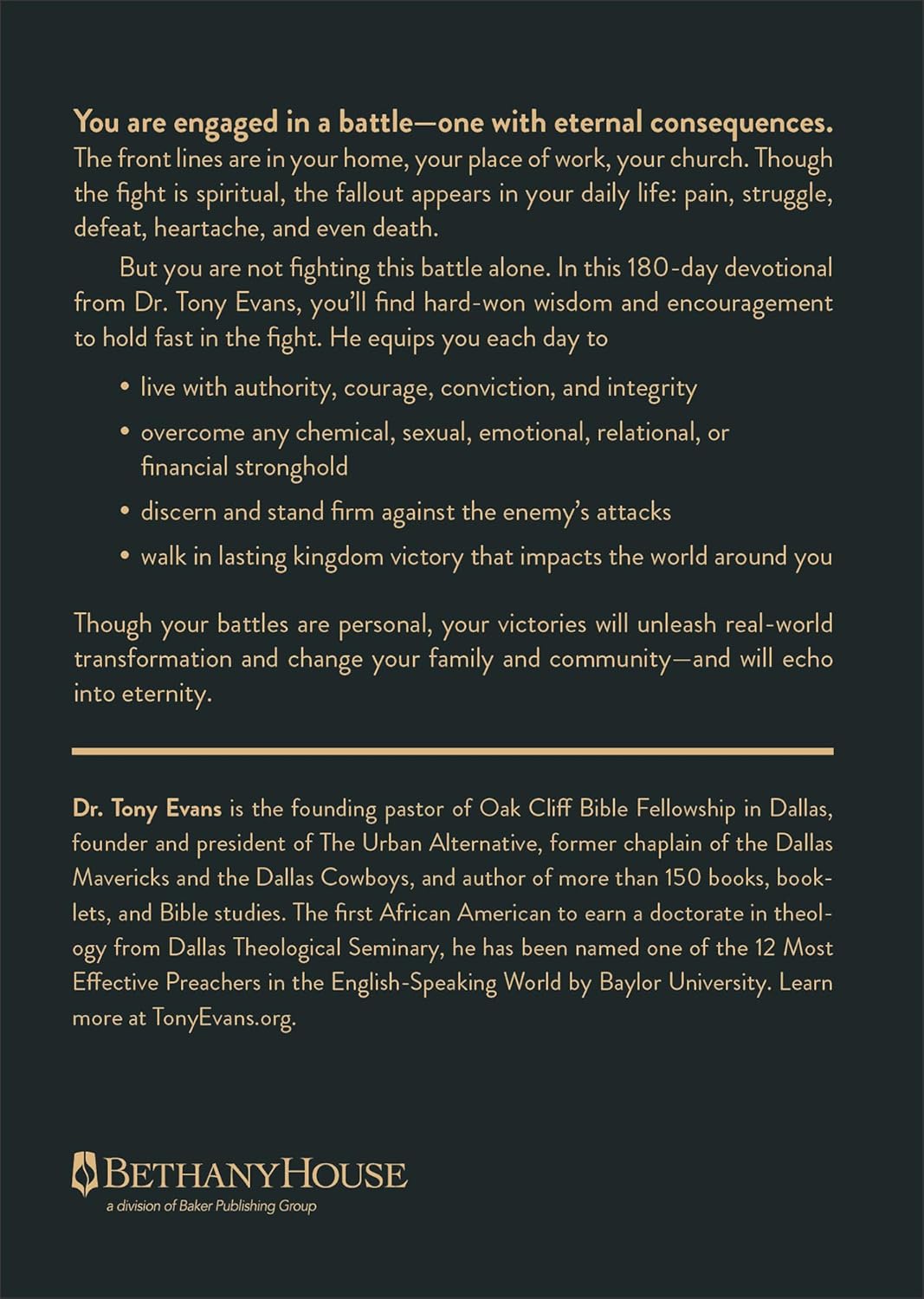 Fighting the Good Fight Devotional for Men by Tony Evans