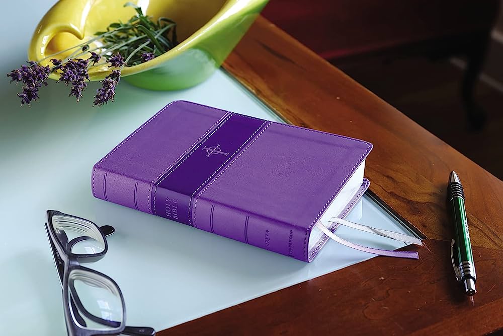 NRSV  Bible Compact Thinline Purple Lth/soft