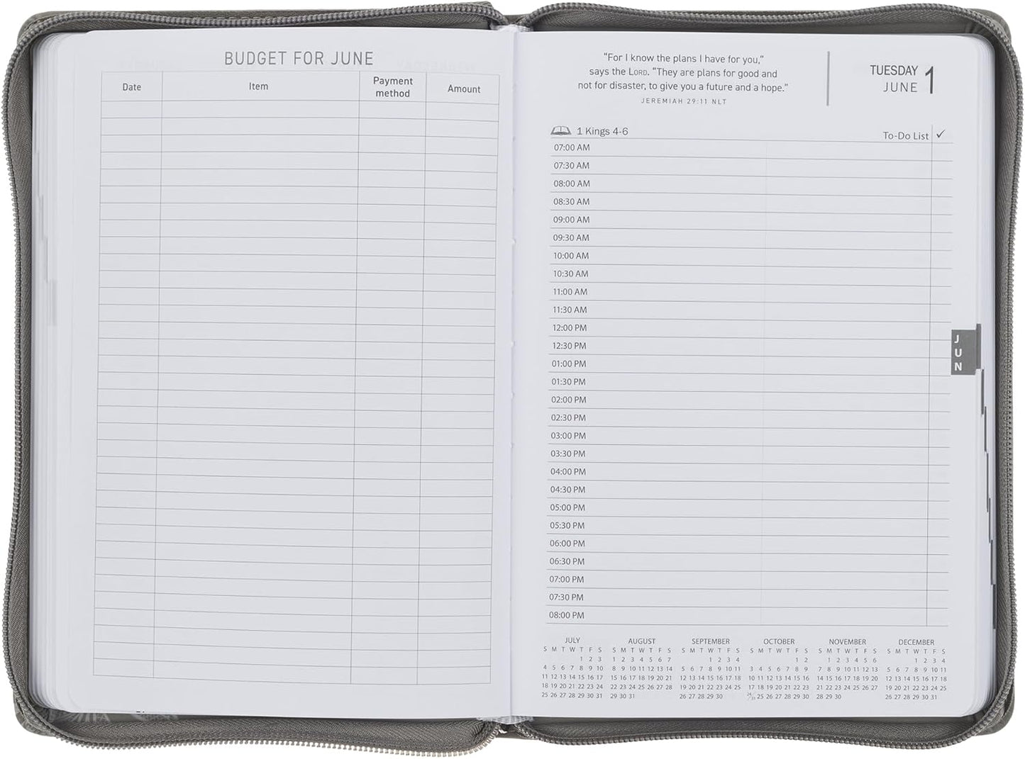 2027 12-Month Executive Diary/Planner, Zippered: Trust in the ...