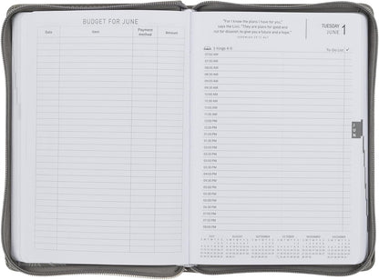 2027 12-Month Executive Diary/Planner, Zippered: Trust in the ...