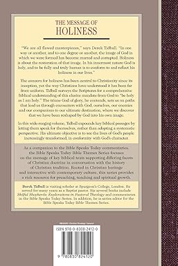 The Message of Holiness (The Bible Speaks Today)