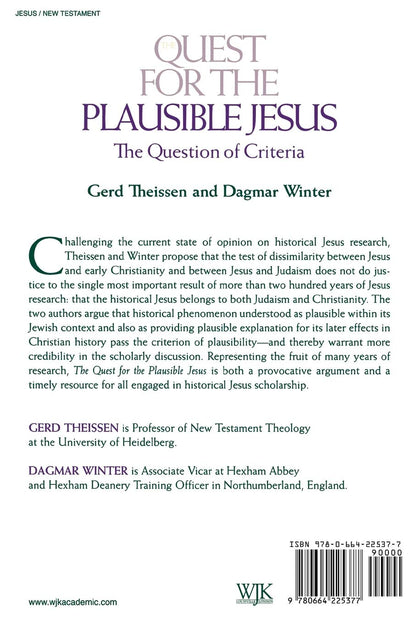 Quest For The Plausible Jesus