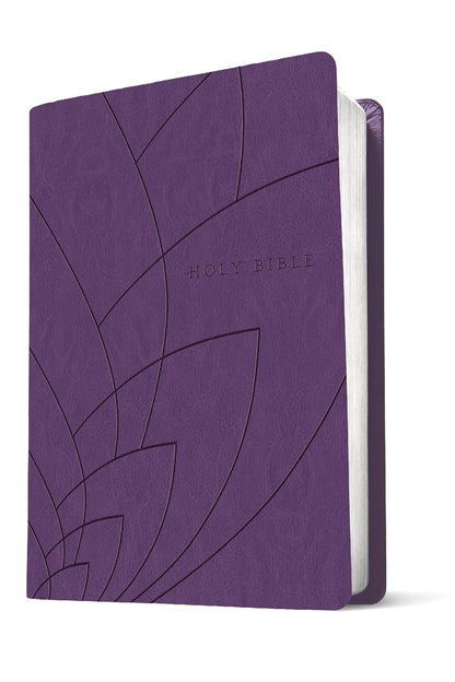 Premium Gift Bible NLT, Filament Enabled (LeatherLike, Purple Petals, Red Letter