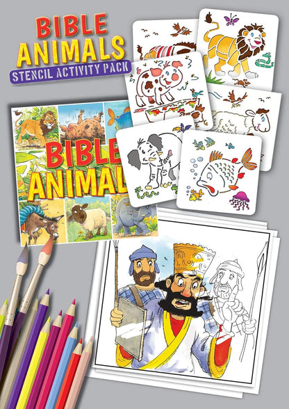 Bible Animals Stencil Activity Pack