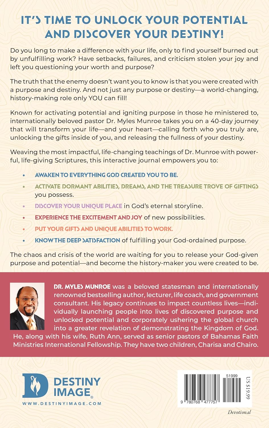 Become Who You Were Born to Be by Myles Munroe PB