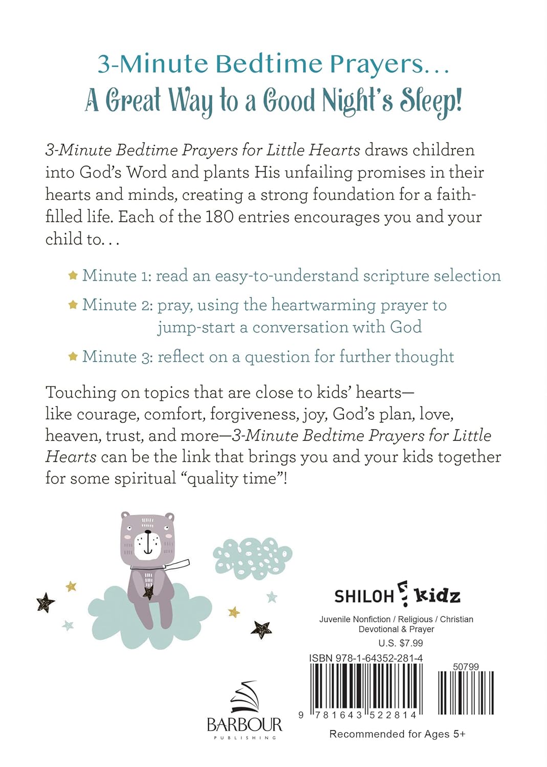 3.-Minute Bedtime Prayers for Little Hearts