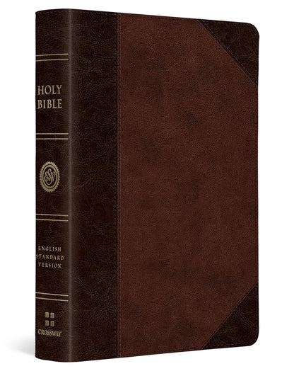 ESV Large Print Compact - Brown/Walnut
