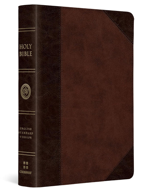 ESV Large Print Compact - Brown/Walnut