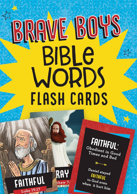 Bible Words Flash Card Pack - Brave Boys